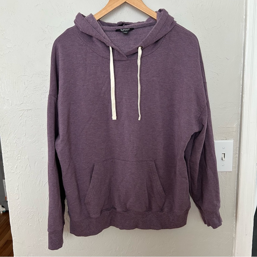 Buffalo (Size L) Purple Hoodie Pullover Sweater